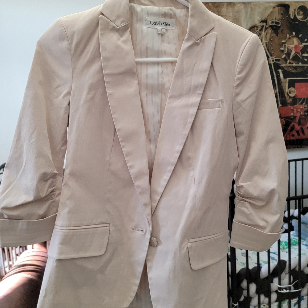 Calvin Klein Cream Blazer